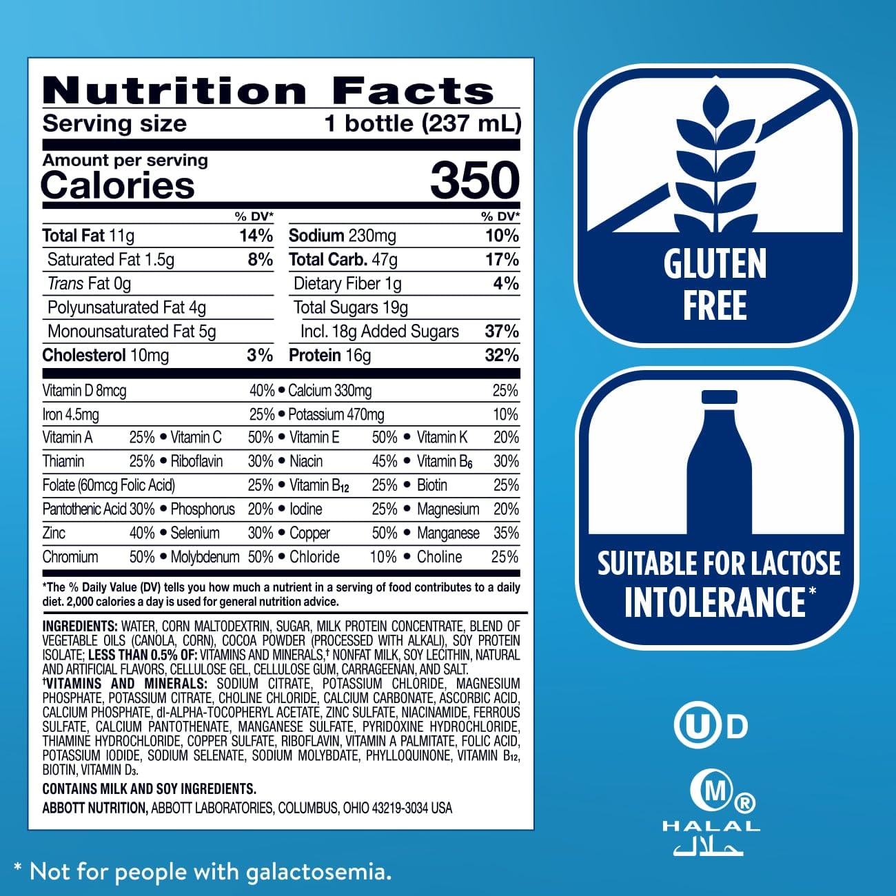 Ensure Plus Dark Chocolate Nutrition Shake, 24 Pack