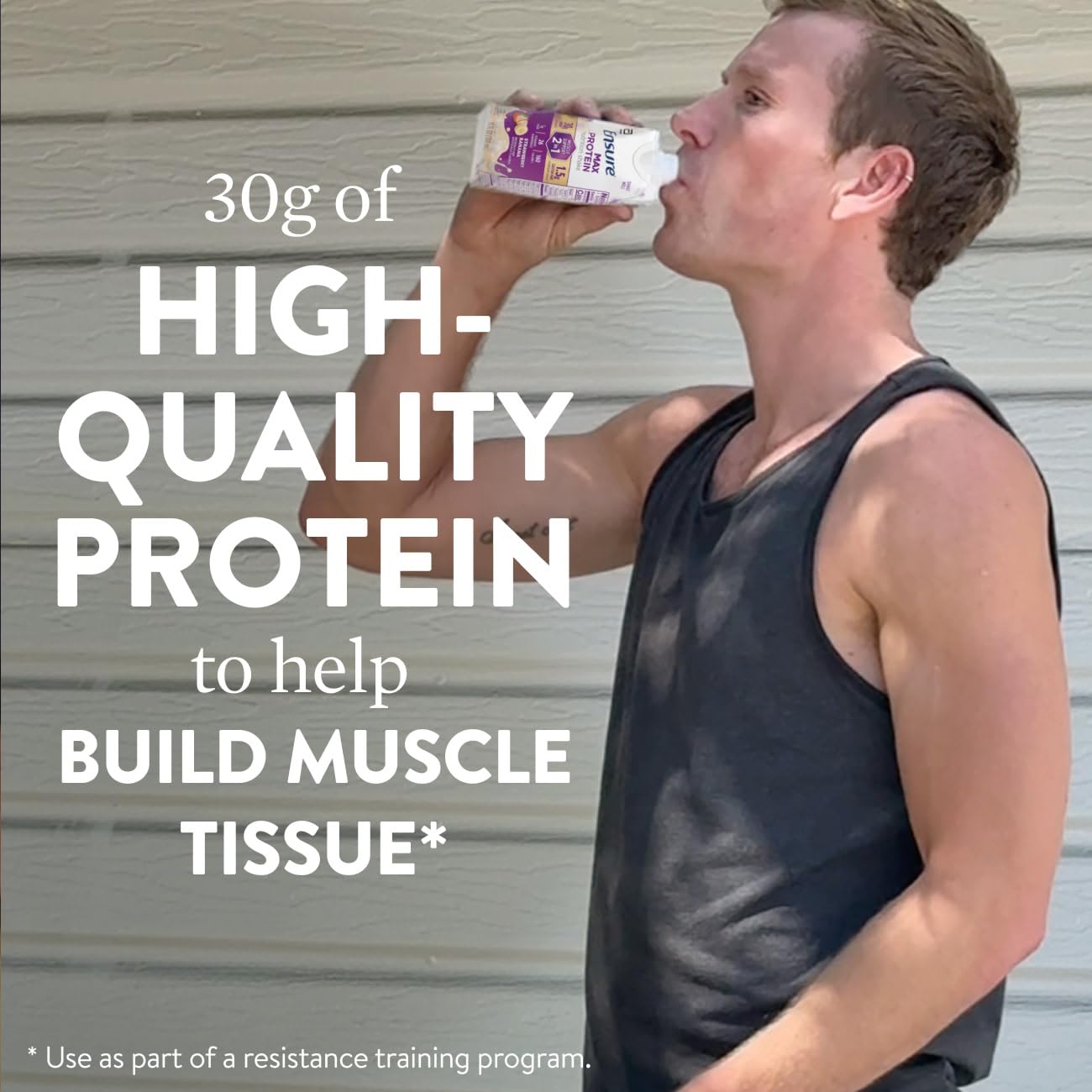 Ensure Max Protein 2-in-1 Strawberry Banana, 30g High Protein, HMB 12 pack