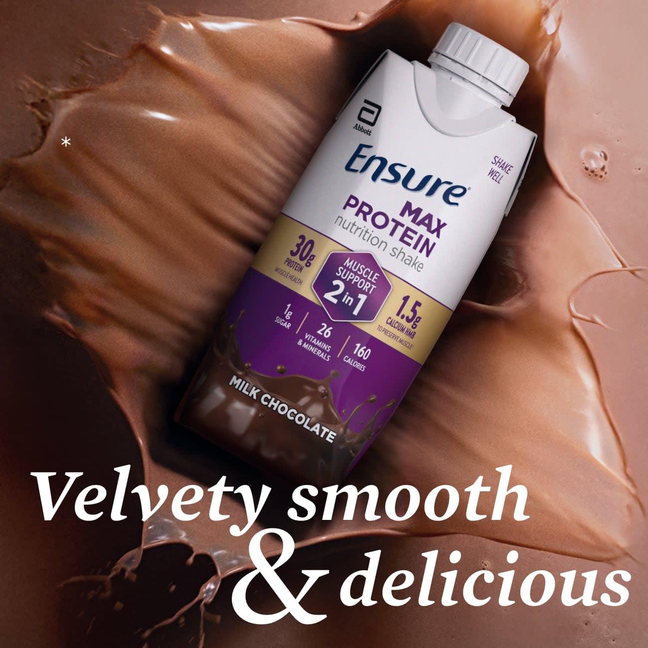 Ensure Max Protein 2-in-1 Milk Chocolate, 30g High Protein, HMB 12 pack