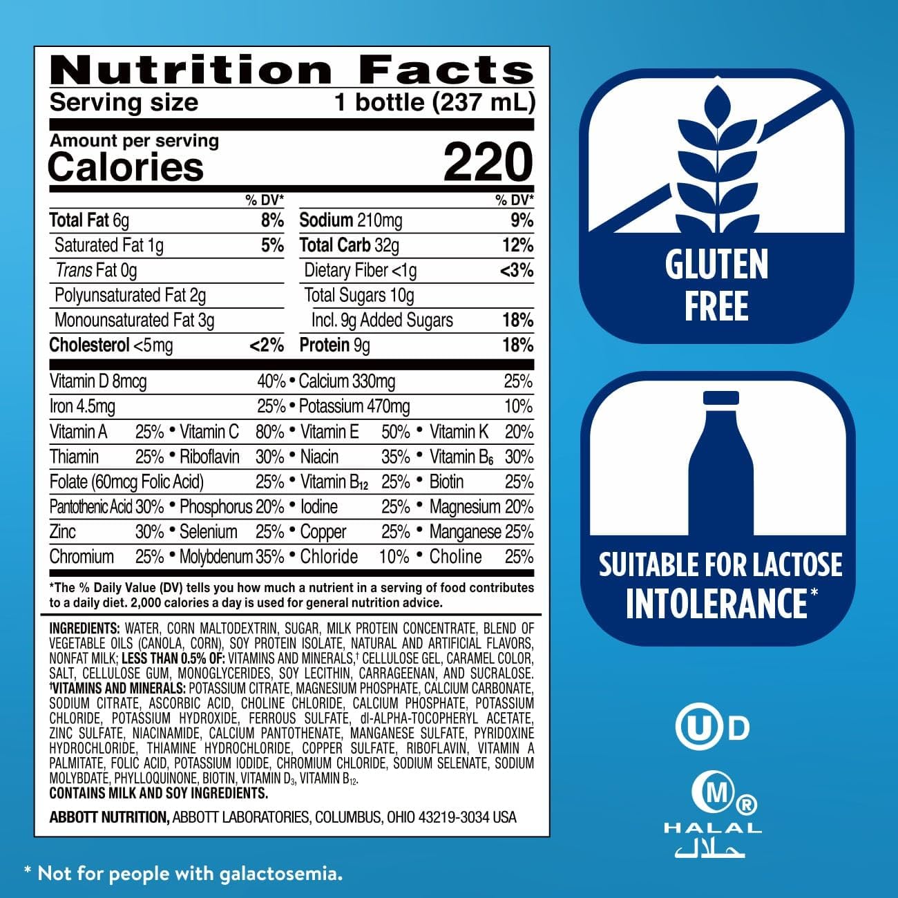 Ensure Original Coffee Latte Nutrition Shake | Small Meal Replacement Shake | Ready To Drink | 9g Protein, 27 Vitamins and Minerals | 8 fl oz - 24 Pack