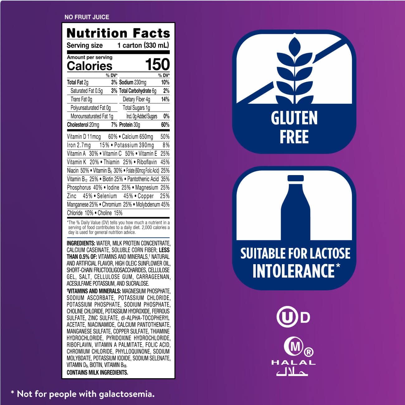 Ensure Max Protein Creamy Peach Shake, 30g High Protein, 12 Pack