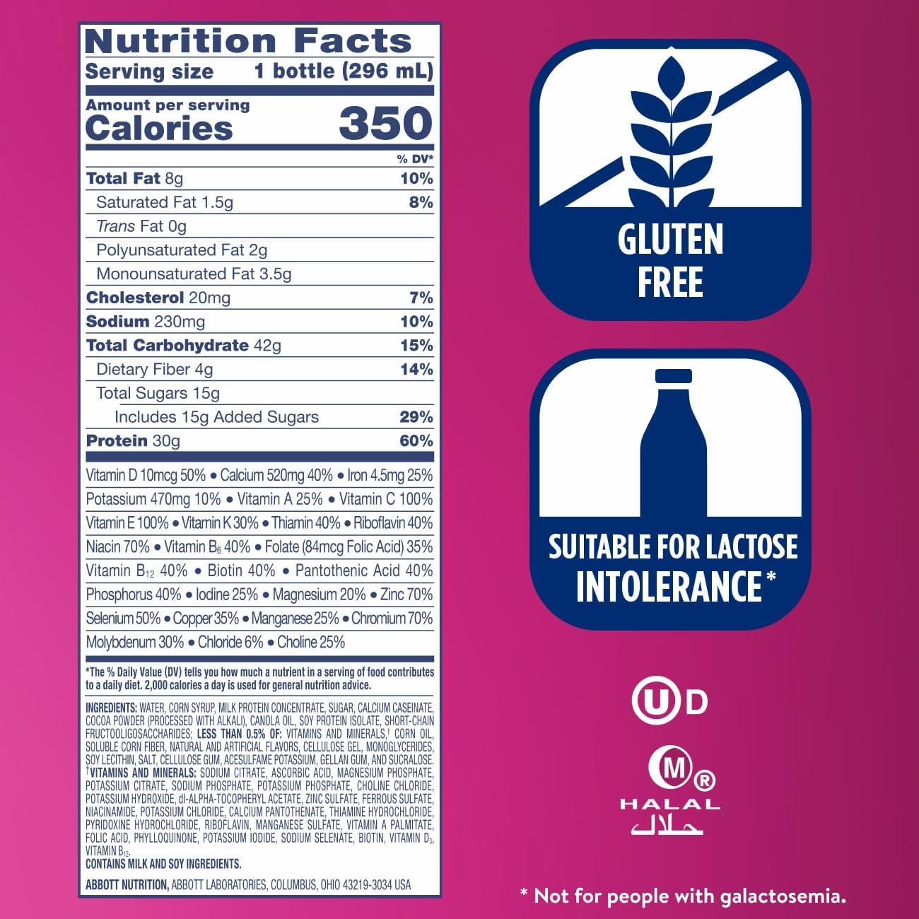Ensure COMPLETE Chocolate Nutrition Shake, Balanced Meal Replacement, 24pk