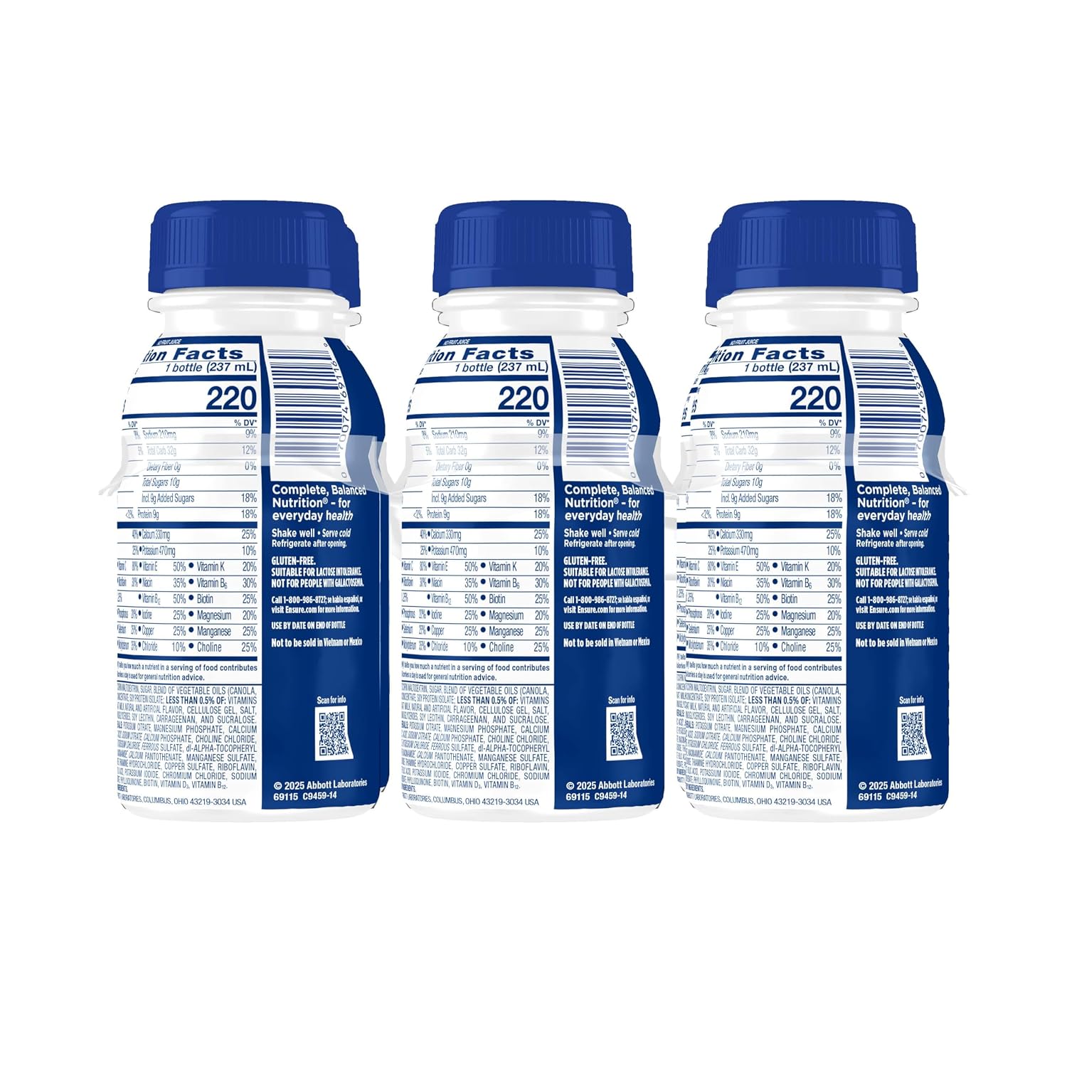Ensure Original Strawberry Nutrition Shake | Small Meal Replacement Shake | Ready To Drink | 9g Protein, 27 Vitamins and Minerals | 8 fl oz - 6 Pack