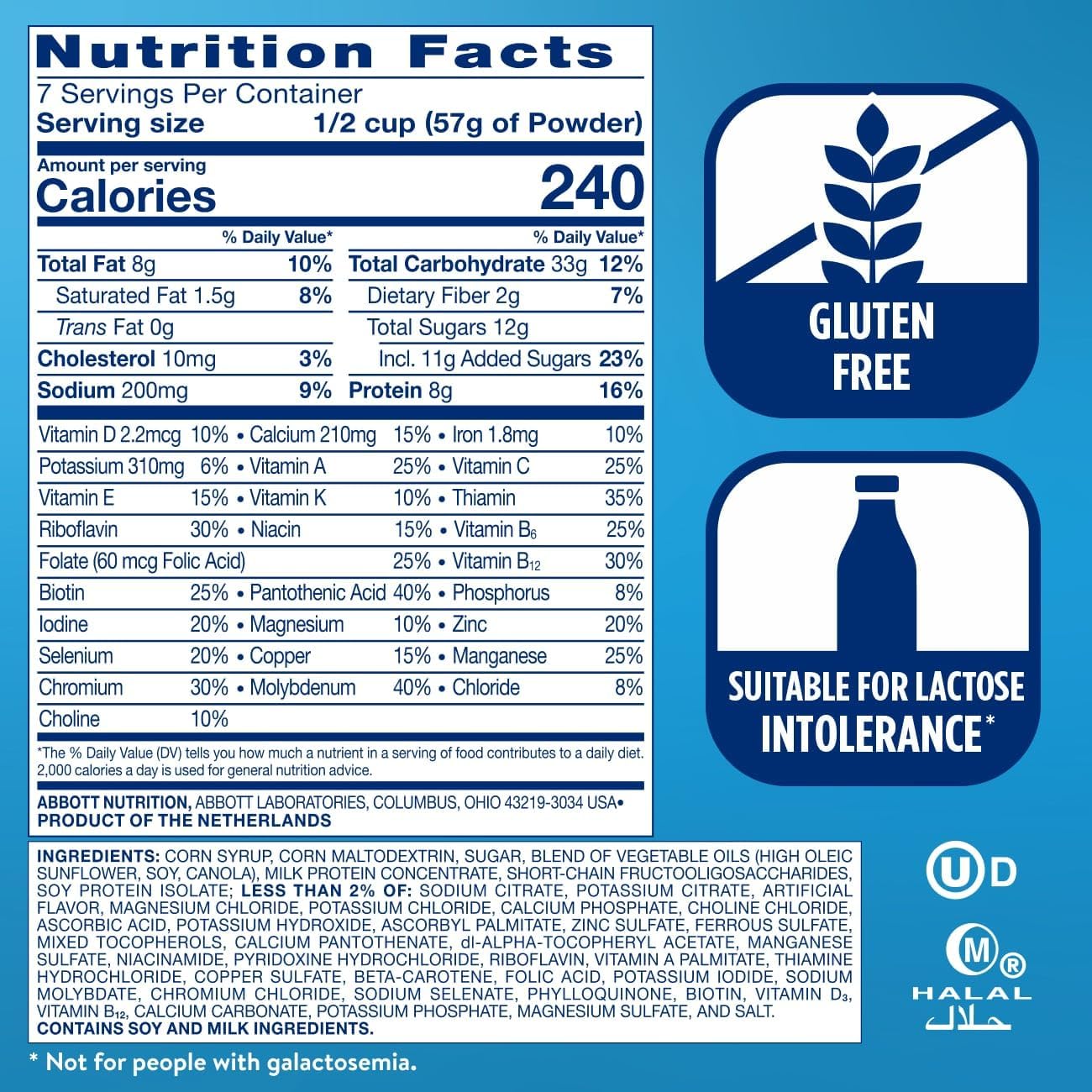 Ensure Original Vanilla Nutrition Powder, Small Meal Replacement, 3 Pack