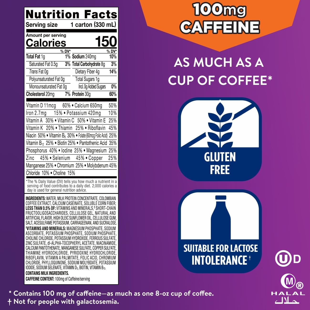 Ensure Max Protein Café Mocha Shake, 30g High Protein, 4 Pack