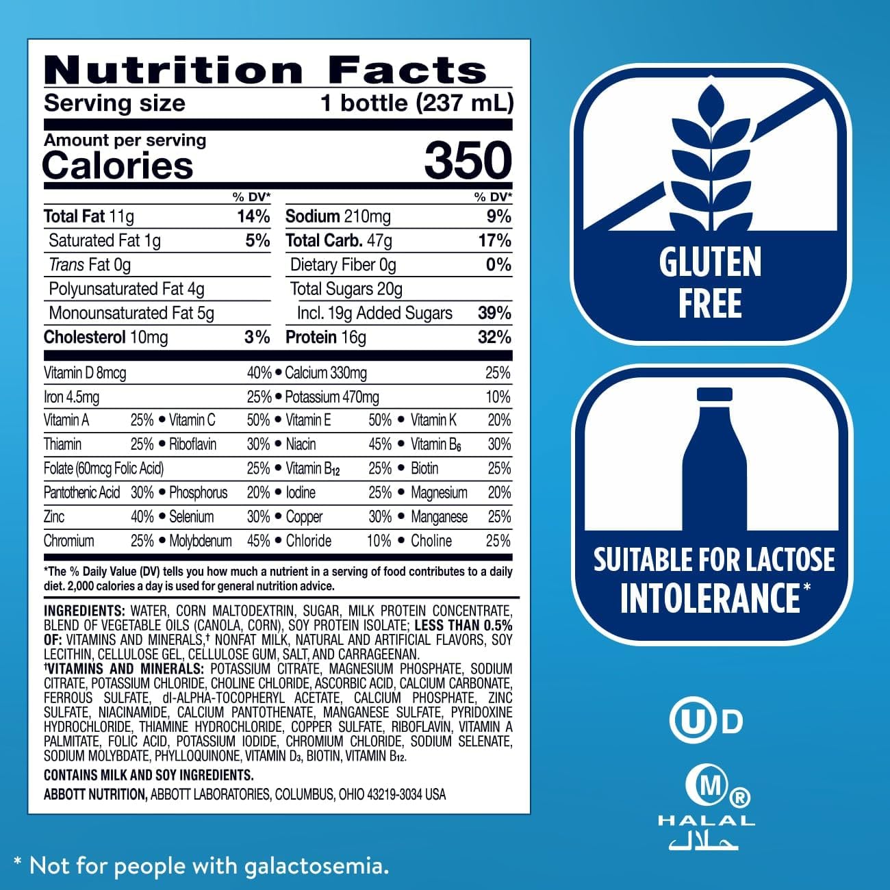 Ensure Plus Vanilla Nutrition Shake | Meal Replacement Shake | Ready To Drink | 16g Protein and 27 Vitamins and Minerals | 8 fl oz - 6 Pack