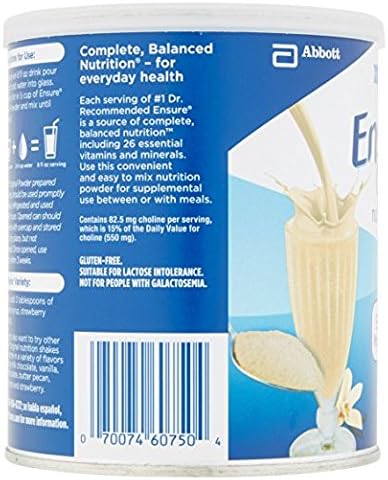 Ensure Original Nutrition Powder, Vanilla 14 Ounces (Value Pack of 4)